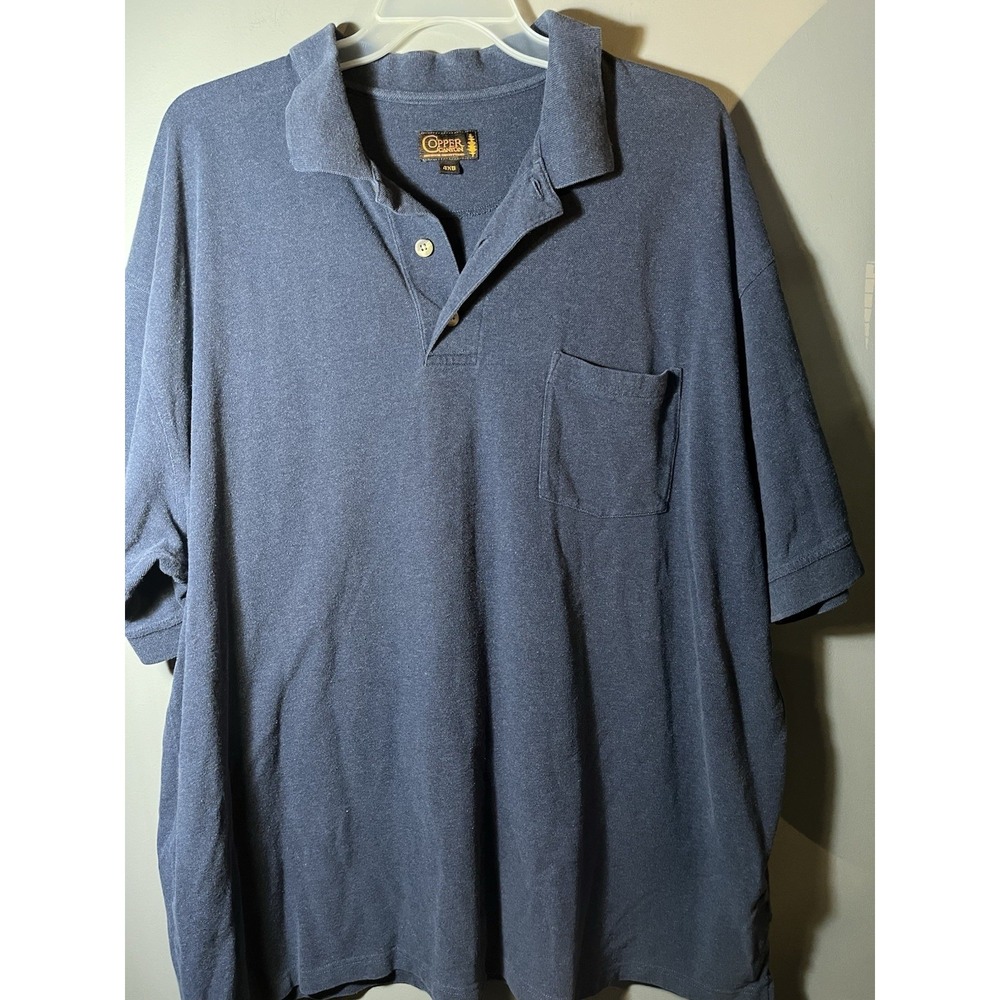 Men's 4XL Copper Canyon Outdoor‎ Outfitters Blue Polo